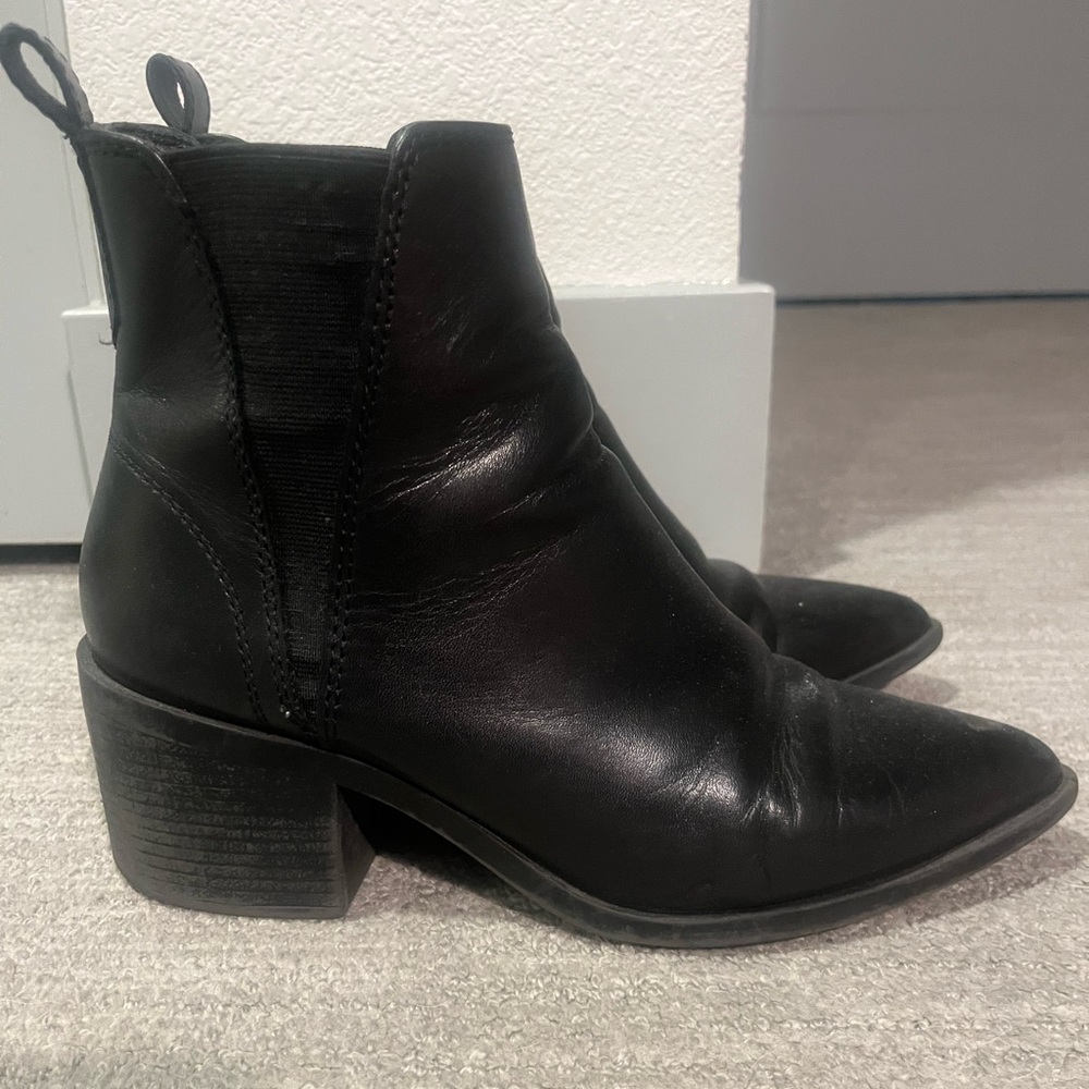 Steve Madden Black Ankle Booties